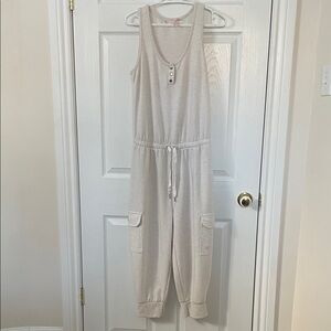 La Vie En Rose Off-White Loungewear Jumpsuit